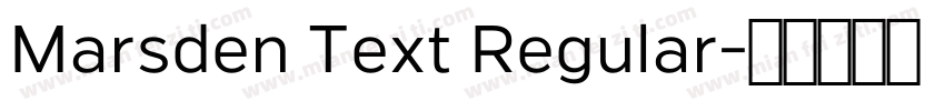 Marsden Text Regular字体转换